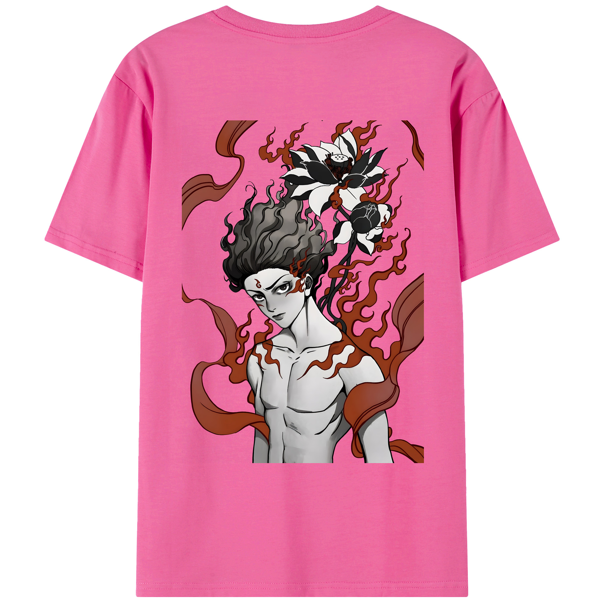 （画像用） Ne Zha 2 ナタ 魔童の大暴れ レディース半袖Tシャツ(バックプリント)